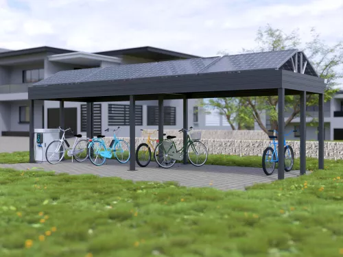 Fahrrad PV Carport