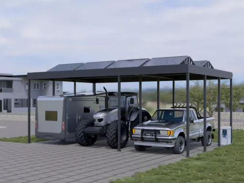 PV Carport in Sonderhöhe